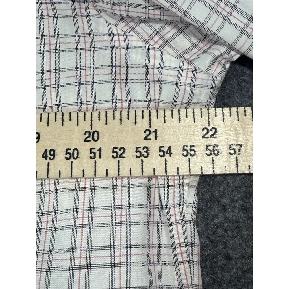 Banana‎ Republic Non-Iron Slim Fit Plaid Dress Shirt Size 15-15.5 M